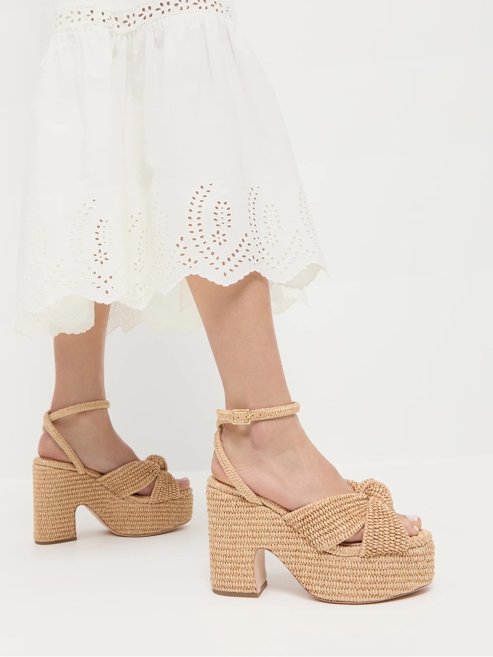 LOEFFLER RANDALL Liza Natural Platform Sandal